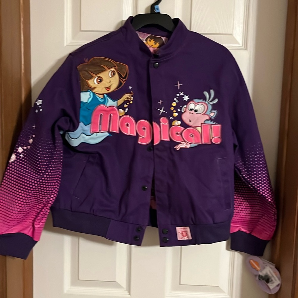 JH Design Girls XL (11-12) Dora The Explorer Jacket by Nick Jr.